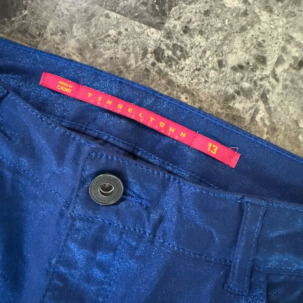 Women’s / Juniors Tinseltown Shimmer Blue Pants size 13